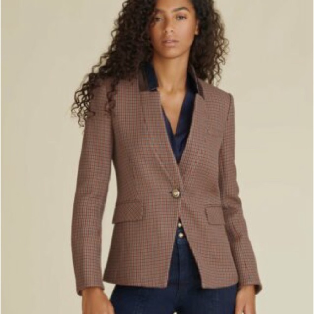 Veronica Beard upcollar dickey jacket